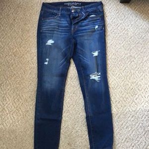 American Eagle distressed skinny jeans